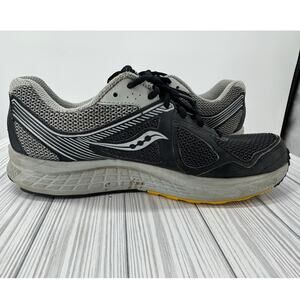 Saucony Cohesion Men’s Sz 10‎ Running Shoes Black S25339-1 Mesh Lace-Up Sneakers